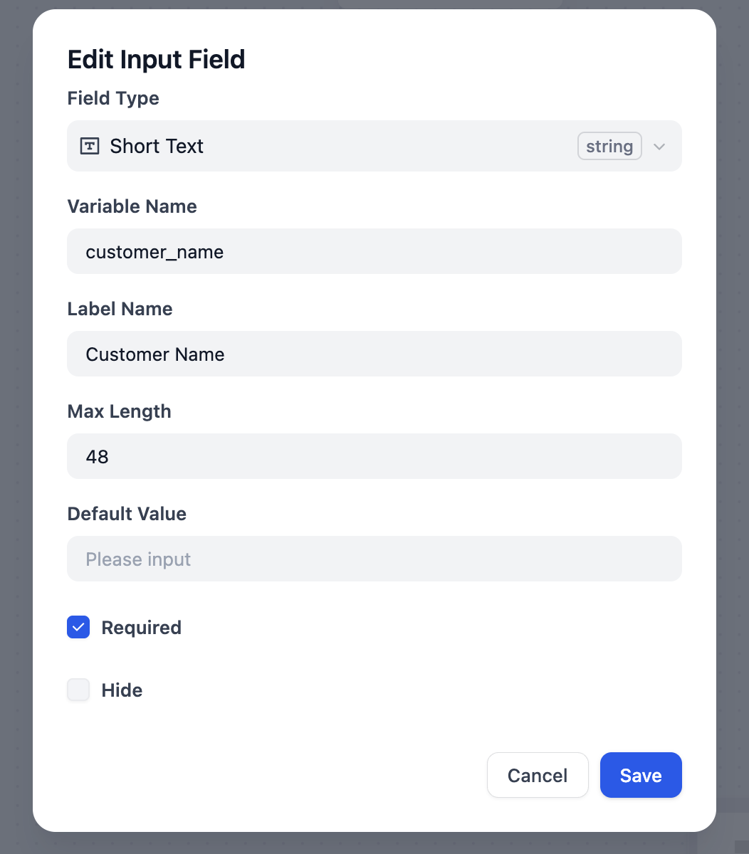 添加第一个变量