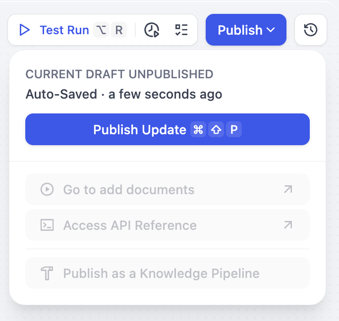 Publish Confirmation
